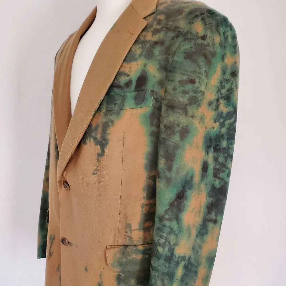 Loro Piana cashmere sweater jacket blazer blue green brown black gray tan 42 XL